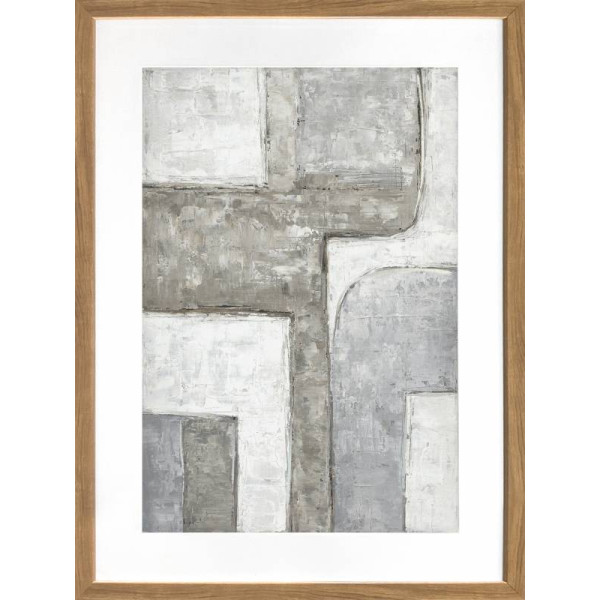 Easy Abstract Artwork Framed W Glass Front 60x80cm