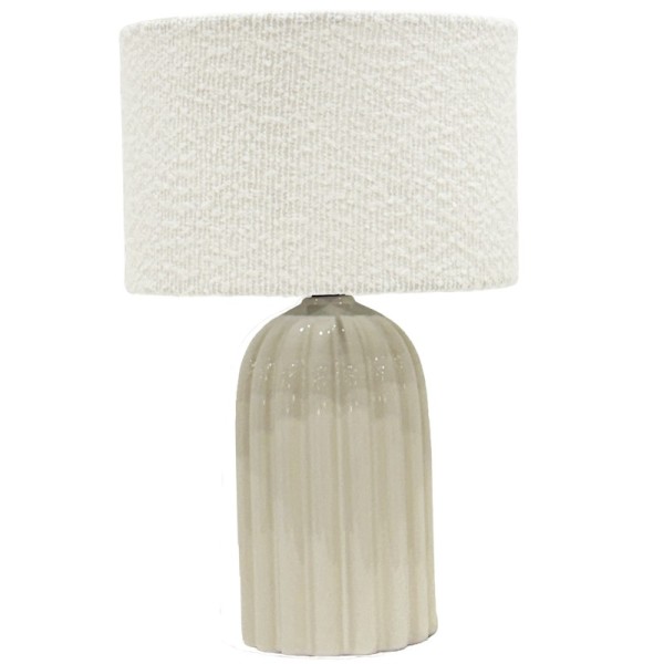 Elan Table Lamp Boucle Shade 37cm