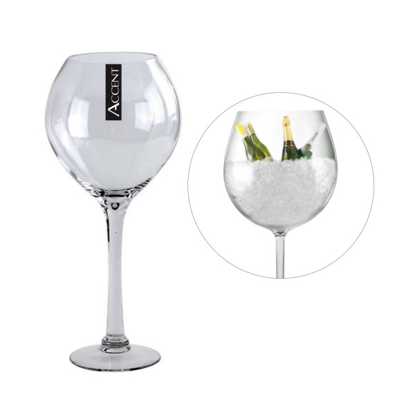 bulk 4 Glass Vase Wine Glass Flower 42cm