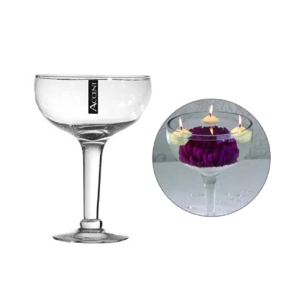 bulk 4 Glass Vase Wine 28cm