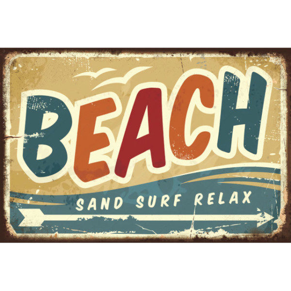 Beach Wall Art 30x20cm