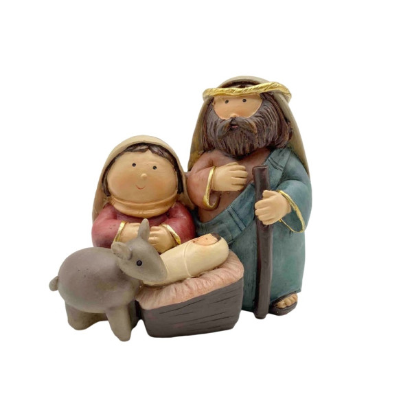 bulk 12 Xmas Nativity Deco W Baby 11cm