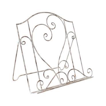 French Provincial Heart Recipe Book Stand 36cm