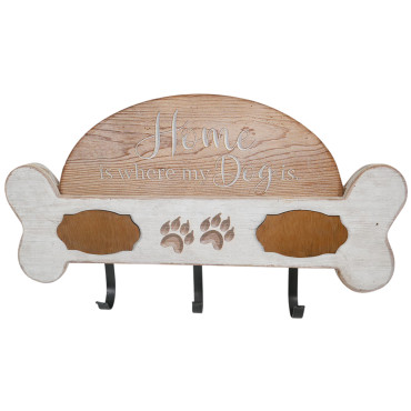 Home Is Where My Dog Is Wall Hooks 40x23cm