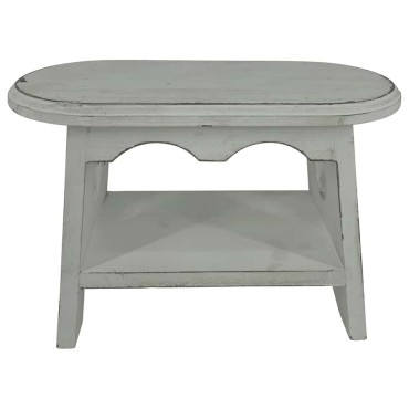 Antique White Milking Stool 32cm