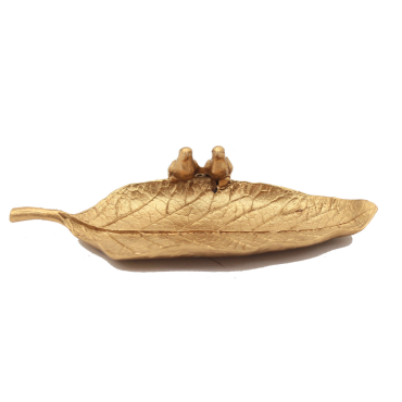 Leaf Tray Gold 19cm