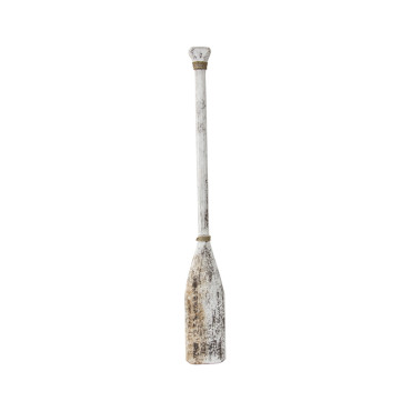 Handcrafted Whitewash Canoe Paddle 15x110cm