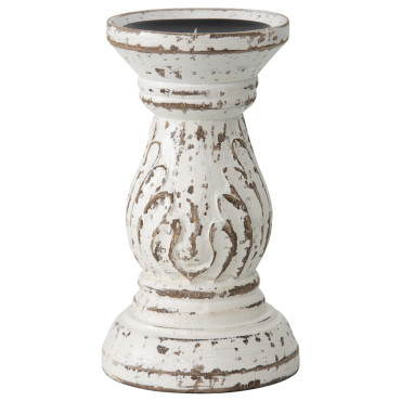 Handcrafted Eternity Pillar Candleholder 12x5cm
