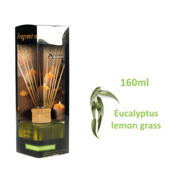 bulk 12 Fragrant Oil Diffuser Lemongrass Eucalyptus 160ml 12Sticks