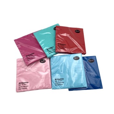 bulk 24 Coloured Napkin 2ply 40cm
