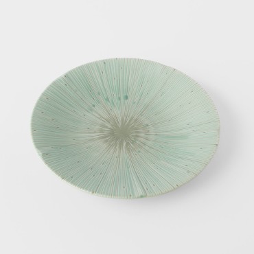Side Plate 22cm Ice Green Glaze