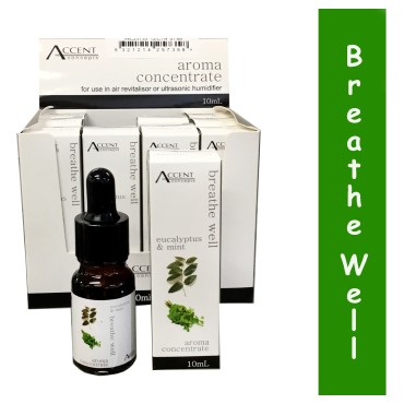 bulk 12 Aroma Oil Eucalyptus & Mint 10ml Breathe Well