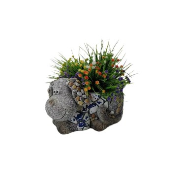 Style Dog Planter w Hole + Plug 31cm