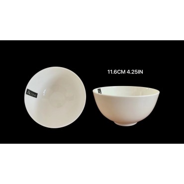 bulk 24 White Fine Bone China Bowl 4.25ln 11cm
