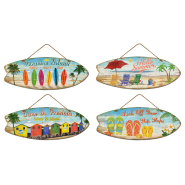 bulk 8 Beachtime Wall Hanging Deco Assort 78cm
