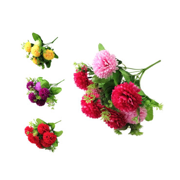 bulk 36 Artificial Chrysanthemum Ball Assort 30cm