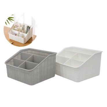 bulk 24 Plastic Multi Organiser 2 Asst 19x12cm