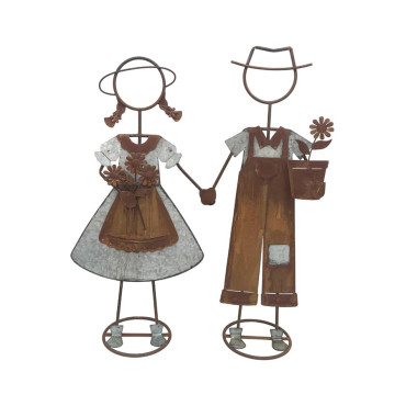 Set 2 Tall Kids W Holding Hands Option Assorted 40x100cm