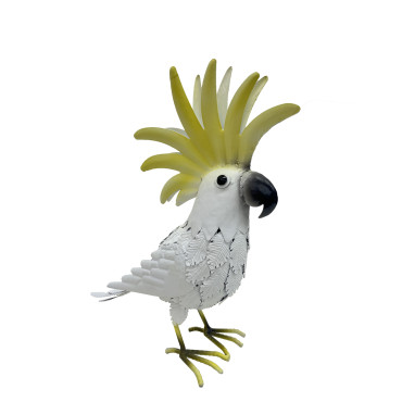 Metal Cockatoo Ornament 34cm