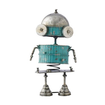 Blue Robot Decoration 29cm