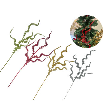 bulk 24 Xmas Twisted Metallic Branch Tree Deco Assort 78cm