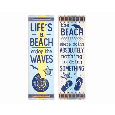 Set 2 Wall Hanging Beach Deco Assort 100cm