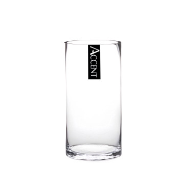 bulk 12 Glass Cylinder Vase 10x15cm