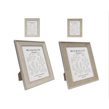 Set 2 Photo Frame Lisa '6x8in' Assort 20cm
