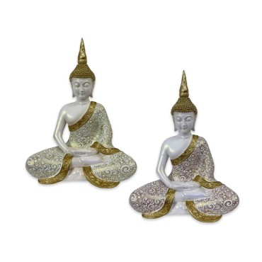 Set 2 Buddha Statue 20cm