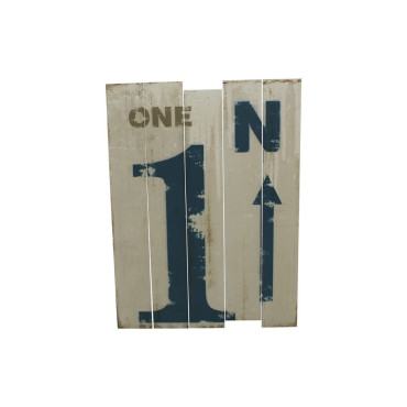 Wood Look Wall Plaque - No.1 46cm