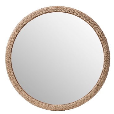 Round Mirror Woven 70cm