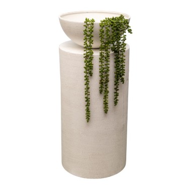 Feature Round Pillar w Planter 80cm