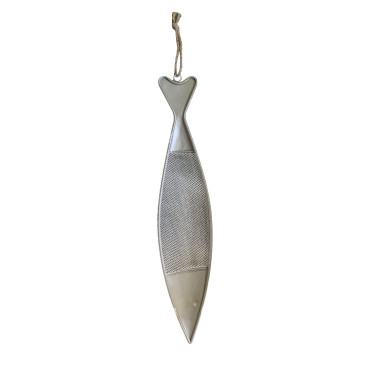 Hanging Fish Wall Decor W Rope 90cm