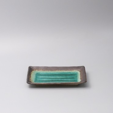 Plate Rectangular 22x14cm Jade Glaze