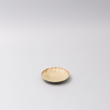 Sauce Dish 8cm Scallop Sand Fade Glaze