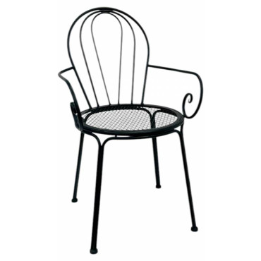 Set 2 Outdoor Vintage Chair w Arms 88cm