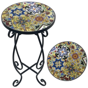 Colorata Mosaic Side Table 50cm
