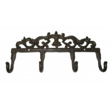 Decorative Metal 4 Hook 32x17cm