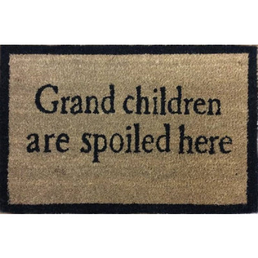 Grand Children Spoilt Here Doormat Door Mat 60x40cm