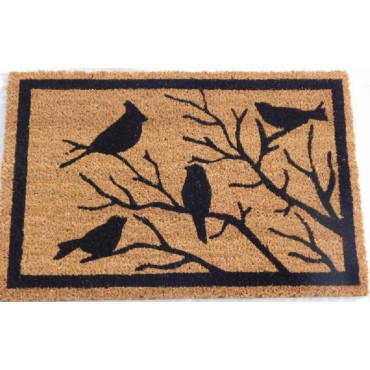 Tree & Bird Doormat Door Mat 60cm