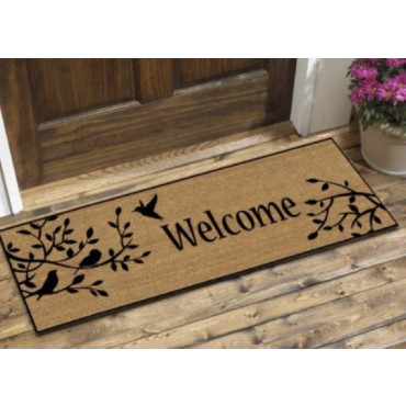 Welcome Bird Doormat Door Mat 90cm