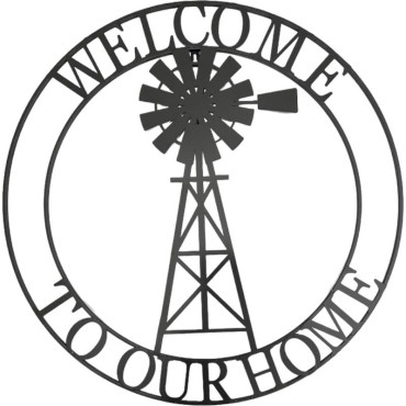 Welcome To Our Home Wall Art 73x73cm