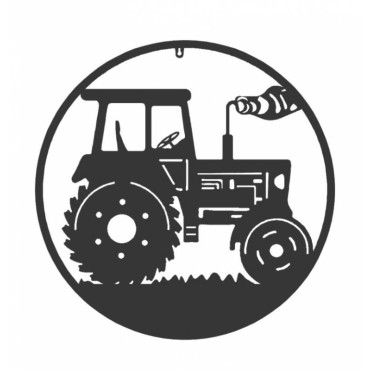 Tractor Farm Metal Wall Art 62cm