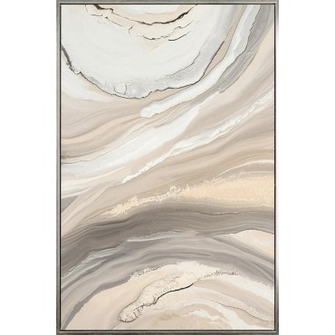 Sandstorm Abstract Artwork Framed 120cm