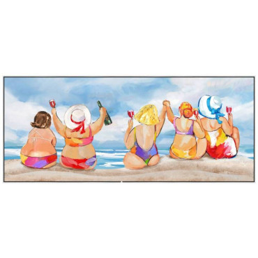 Ladies That Dine Framed Canvas 120cm