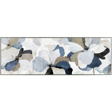Flower Framed Canvas 150x50cm