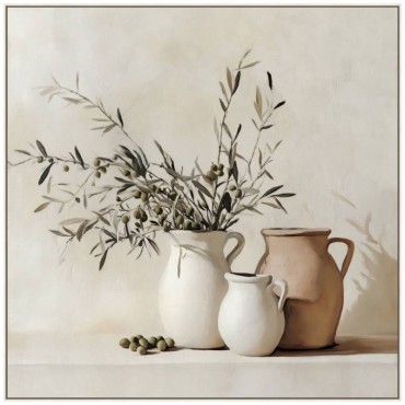 Olives & Urn Artwork 80cm