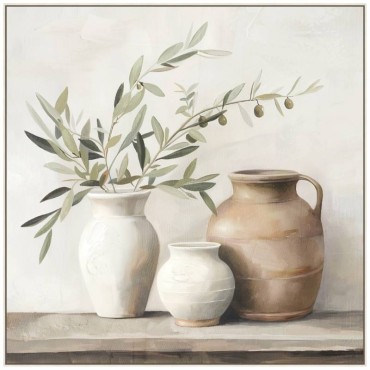 Olives And Urn Artwork 80cm