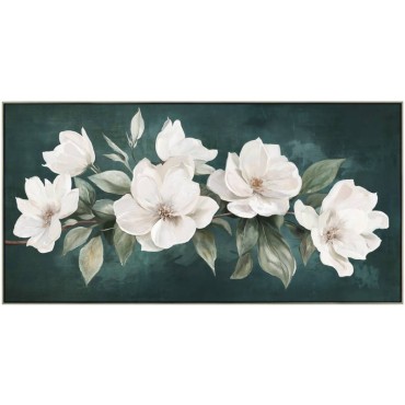 Leah Flower Framed Canvas 50cm