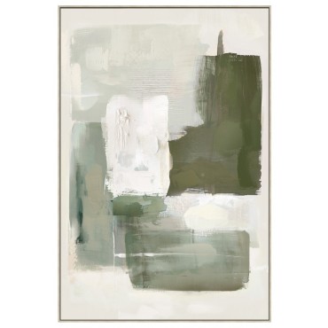 Moss And Granite Framed Artwork 120cm